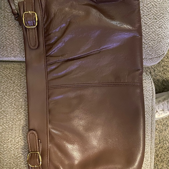 Gray leather Clutch with  handle brown leather black bag all three bags vintage - Picture 1 of 3